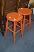 Pair of Painted Stools