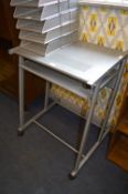 Silvered Metal Computer Desk