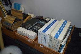 Three Boxes Containing Amature Radio Equipment; Receivers, Transmitters, Microphones Accessories,