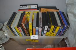 Box of PC/CD Movies and Games