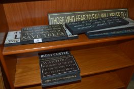 Decorative Proverb Wall Plaques