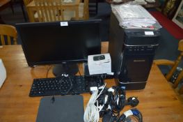 Lenovo Tower, Noc Monitor, Router, Keyboard and Mouse