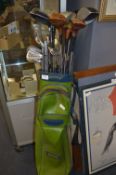 Golf Bag and Assorted Golf Clubs