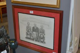 Framed Print Manchester United Busby, Charlton and Law