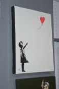 Banksy Style Oil on Canvas
