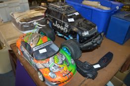 Remote Control Jeep and Porsche