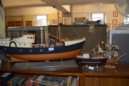 Large Model Boat and Two Small Models