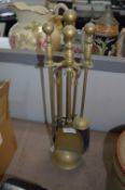 Brass Fire Companion Set