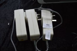 Three Powerline Ethernet Adapters