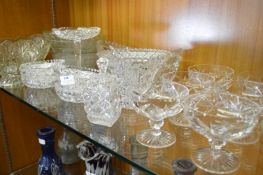 Lead Cut Glassware, Bowl, Tazza, Dishes, etc.