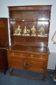 Oak Welsh Dresser on Barley Twist Legs