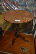 Copper Topped Tripod Table
