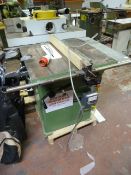 *Startrite Tilt Arbor Circular Saw Model:TA175, Serial No. 17534081