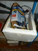 Box Containing Assorted Cordless Tools, etc.