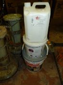 Tub of Unibond Ceramic Floor Adhesive and Grout, Washable Glue and Fertilizer