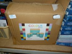 Colour Match Five Piece Storage Tin Set