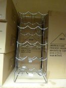Chrome Fifteen Bottle Wire Wine Rack