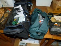 Holdall Containing Plastic Toolbox, etc. and a Holdall Containing Electrical Testing Apparatus,