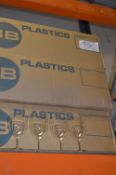 *Six Boxes Containing Approximately 100 Plastic Wine Glasses