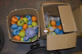 *Two Boxes of Assorted Teapots and Sugar Bowls