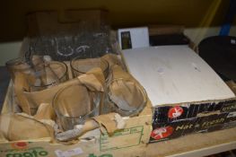 Box of Assorted Bar Glass