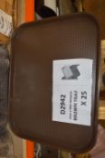 *Twenty Five Polycarbonate 46x36cm Brown Trays