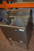 Wai Laan Gas Fire Two Compartment Fryer