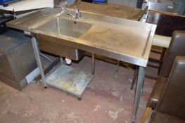 Vogue Stainless Steel Sink Unit with Right Hand Drainer