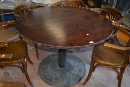 Circular Dining Table on Pedestal