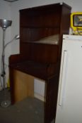 Dark Oak Upright Wall Unit with Appliance Gap to Suit Double Door Bottle Cooler