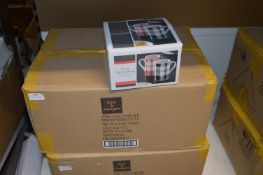 *Box Containing Twelve by Four Sets of Red and Black Scottie Mugs