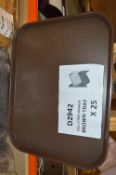*Twenty Five Polycarbonate 46x36cm Brown Trays