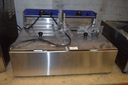 *Countertop Two Basket Electric Fryer