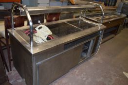 Stainless Steel Carvery Unit with Heated Lamp Display