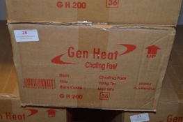 *Box Containing Thirty Six 200g Chafing Fuel Canisters