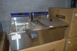 *Ace Catering EF82L Double Electric Fryer (New and Boxed)