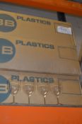*Six Boxes Containing Approximately 100 Plastic Wine Glasses