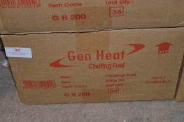 *Box Containing Thirty Six 200g Chafing Fuel Canisters