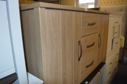 *Light Oak Sideboard with Three Drawers