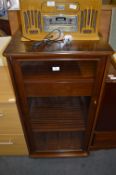 Mahogany Glazed Hifi Cabinet