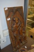 Carved Wood African Wall Plaque