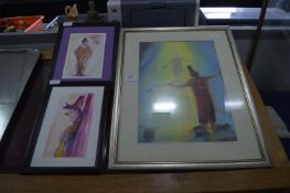 Three Framed Signed Paintings 