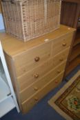 Pine Effect Four Height Chest of Drawers