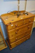 Pine Four Height Chest of Drawers