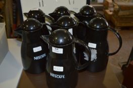 Seven Nescafe Coffee Pots