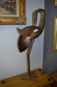 Metal Ornamental Figure of a Stork