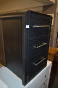 *Black Three Drawer Side Cabinet
