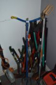Quantity of Garden Tools; Shears, Pruners, etc.