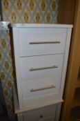 *White Three Drawer Side Cabinet