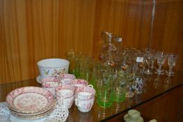 Drinking Glassware and Part Tea Set